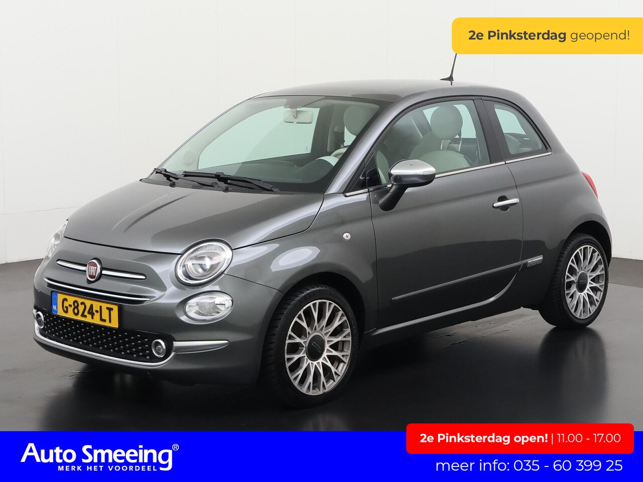 Fiat 500 - 1.2 Lounge | Panoramadak | Navigatie | Digital Cockpit | Parkeersensor | Zondag Open! - AutoWereld.nl