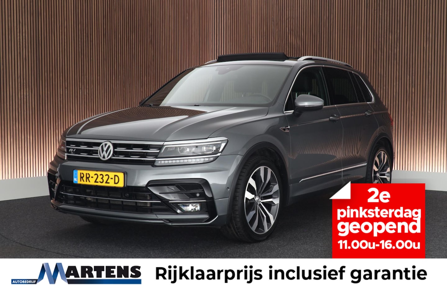 Volkswagen Tiguan - 1.4 TSI ACT 150pk DSG R-Line Highline Trekhaak Camera Leder Keyless Virtual Cockpit Camera - AutoWereld.nl