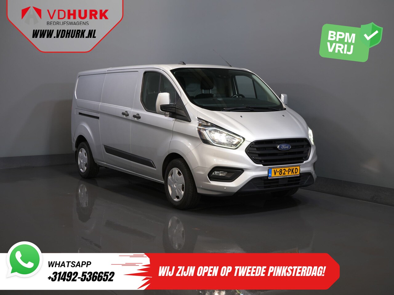 Ford Transit Custom - 2.0 TDCI 130 pk Aut. L2 Carplay/ Airco/ Cruise/ Camera/ PDC V+A/ DAB - AutoWereld.nl