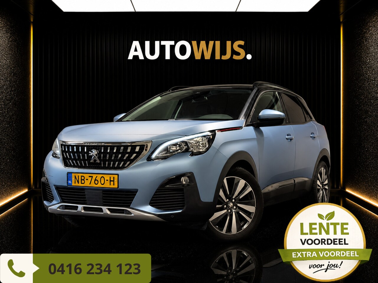 Peugeot 3008 - 1.2 PureTech Première|KEYLESS|360CAM|D-RIEM VV|GOED ONDERHOUDEN - AutoWereld.nl