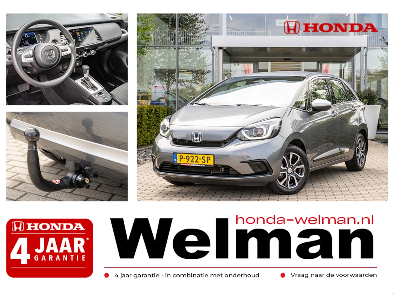 Honda Jazz - 1.5i e:HEV ELEGANCE - TREKHAAK - 15" L.M.V. - ALL WEATHERS - AutoWereld.nl