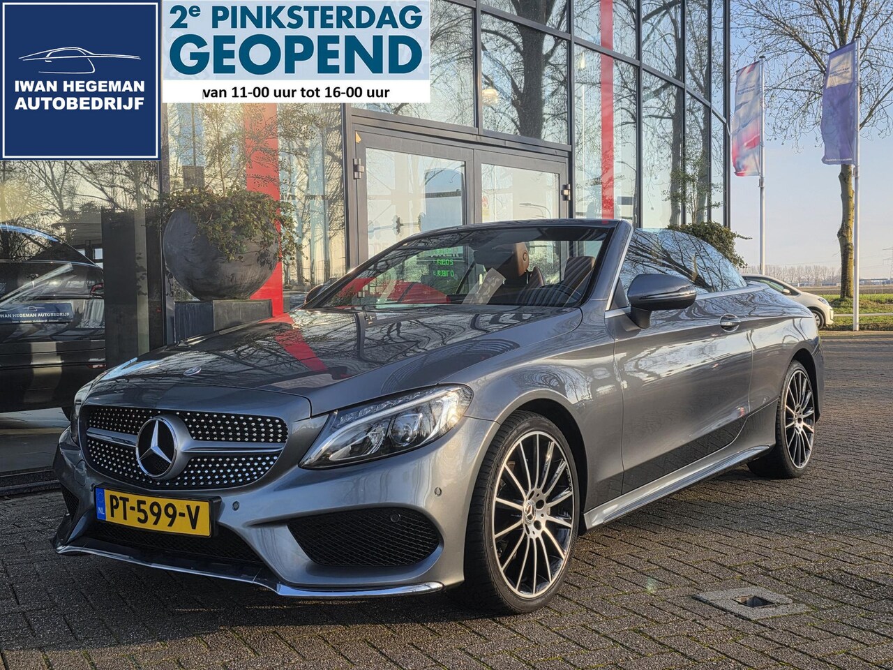 Mercedes-Benz C-klasse Cabrio - 180 Prestige AMG-Styling AUTOMAAT | Leer | Navigatie | 19 inch | Cruise Control | Climate - AutoWereld.nl
