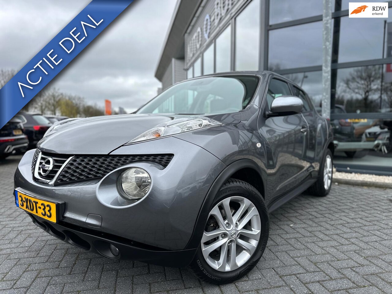 Nissan Juke - 1.6 Acenta | Automaat | Trekhaak | Cruise | Airco | Goed Onderhouden | - AutoWereld.nl