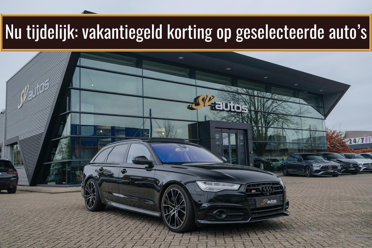 Audi S6 - Avant 4.0 TFSI V8 450pk Panoramadak Supersportstoelen B&O 3d Luchtvering Matrix led Black - AutoWereld.nl