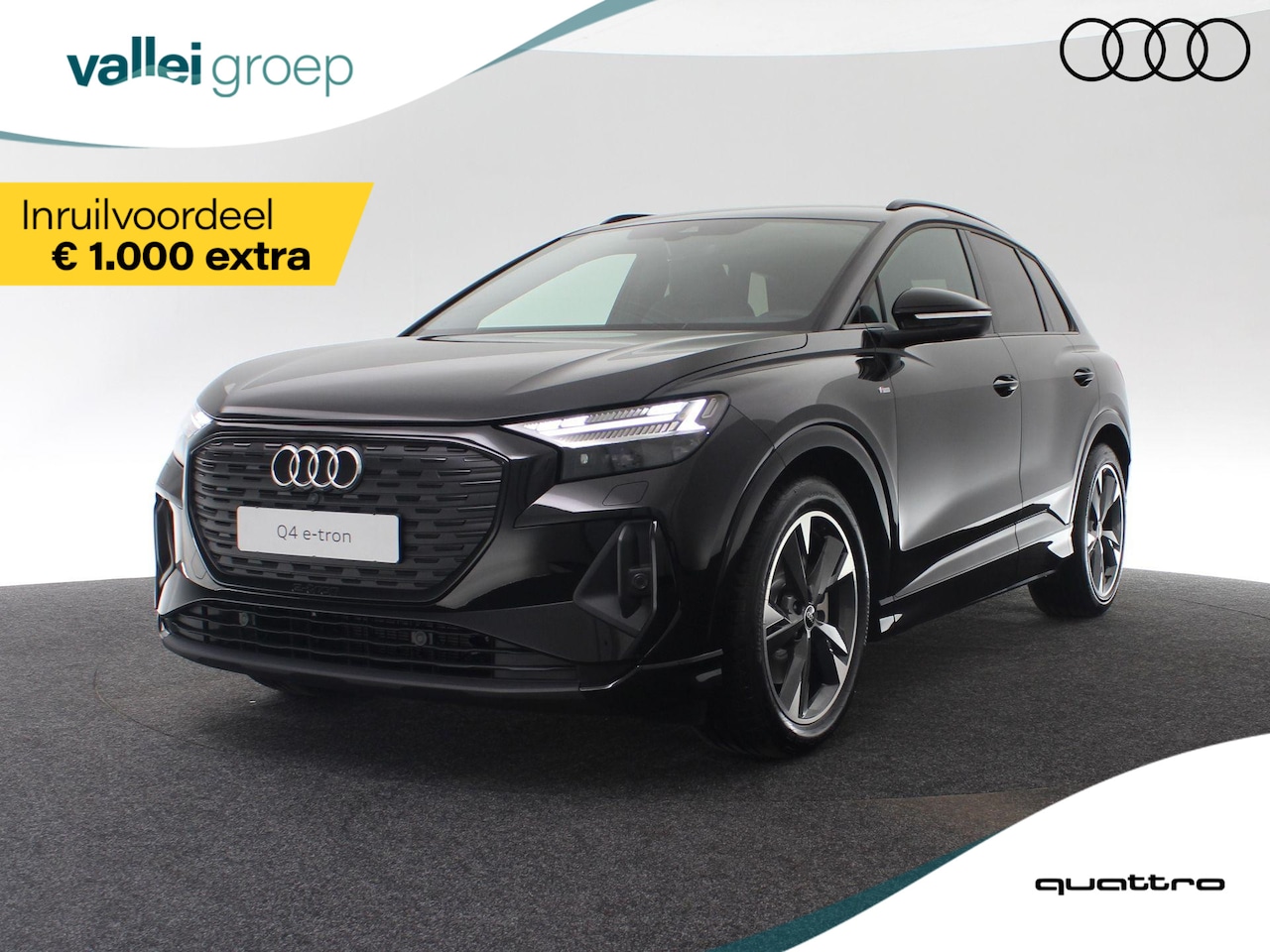 Audi Q4 e-tron - 45 quattro 286 pk S edition Competition | Trekhaak | Optiekpakket zwart plus | Assistentie - AutoWereld.nl