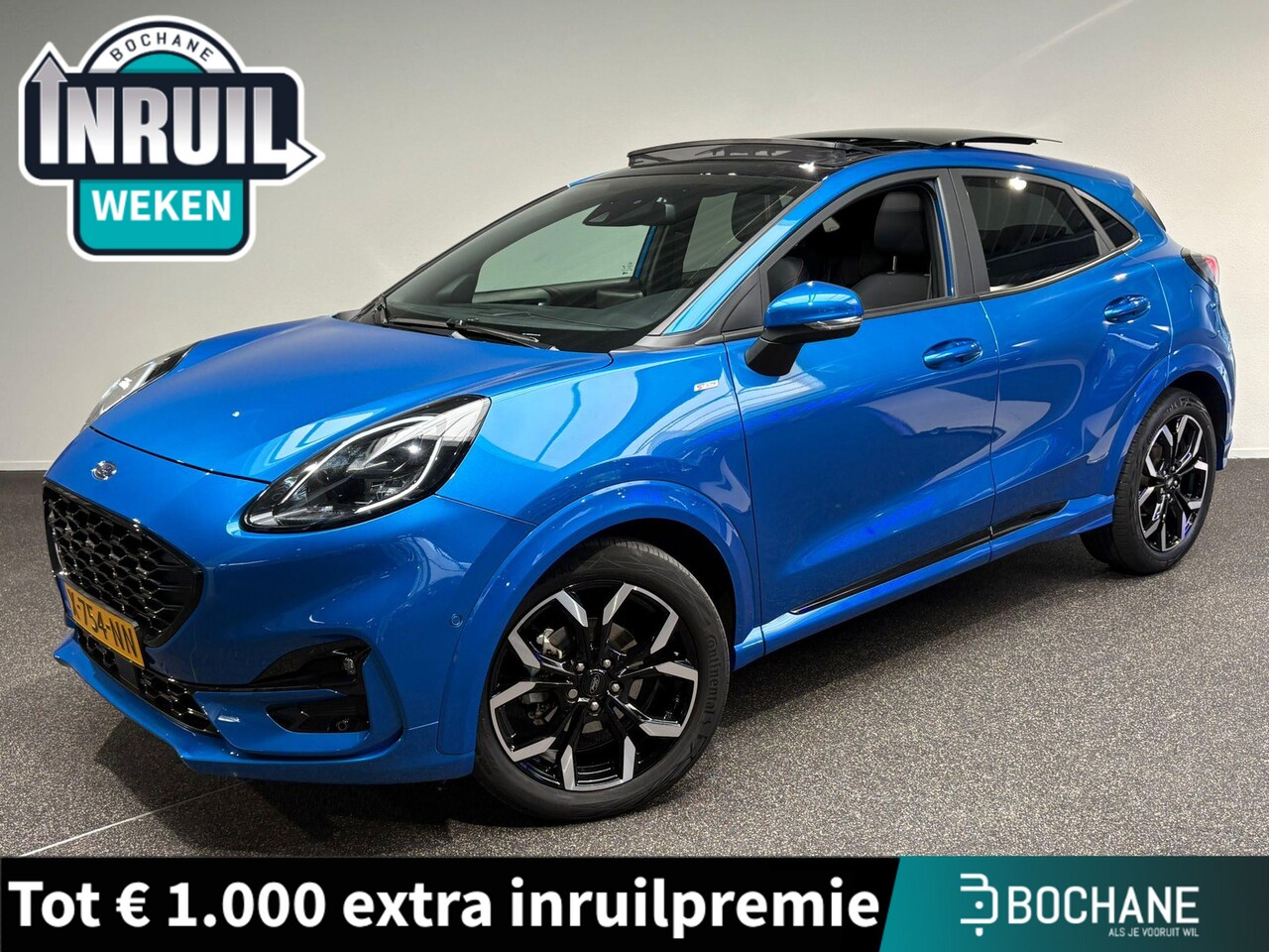 Ford Puma - 1.0 EcoBoost Hybrid ST-Line X | Panoramadak | Stoel/Stuurwiel verwarming | Blindspot Detec - AutoWereld.nl