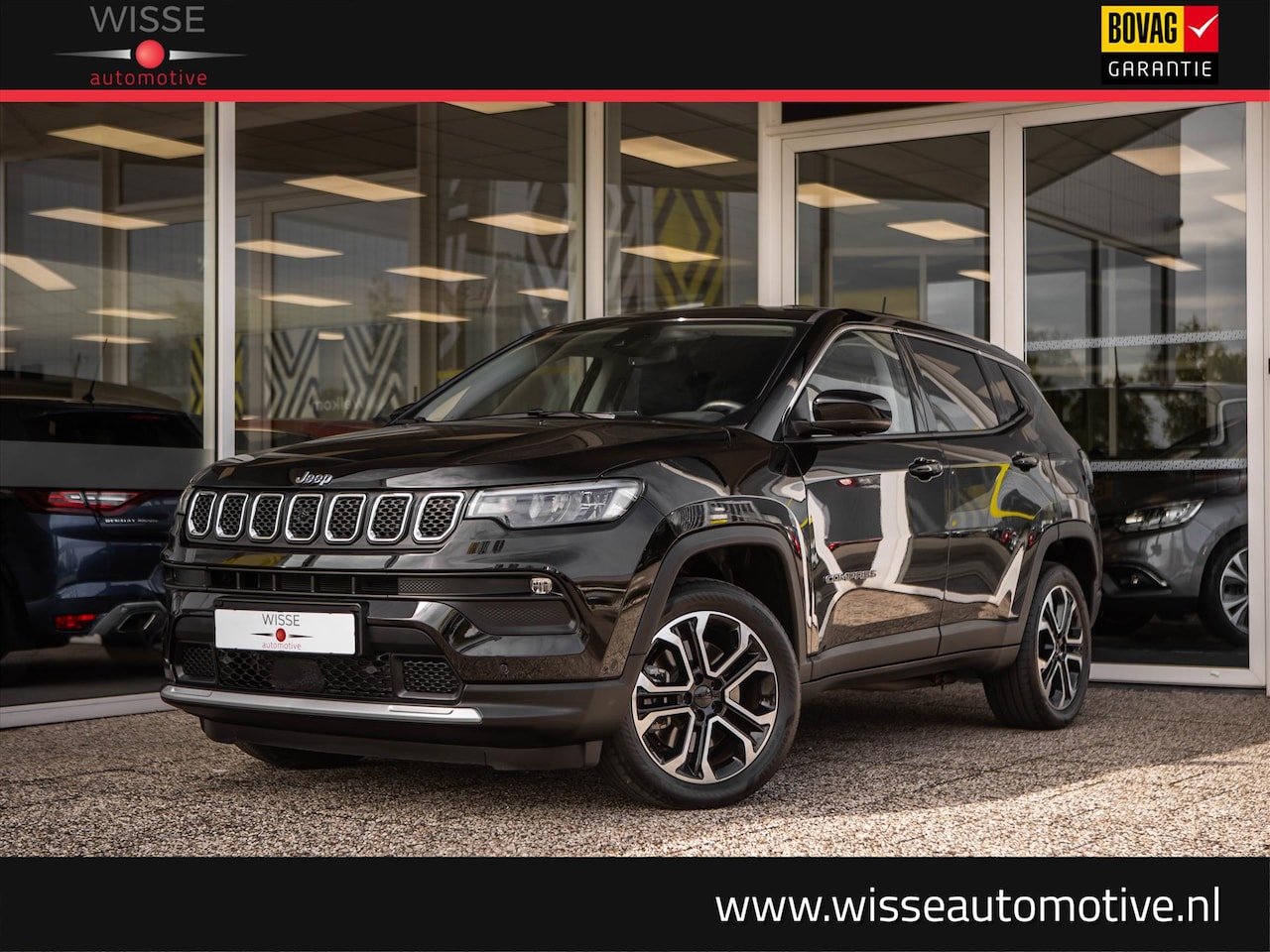 Jeep Compass - 1.3T 4XE Plug-In Hybrid 190pk Altitude Automaat | Trekhaak | Camera | Park. Sensoren | Car - AutoWereld.nl