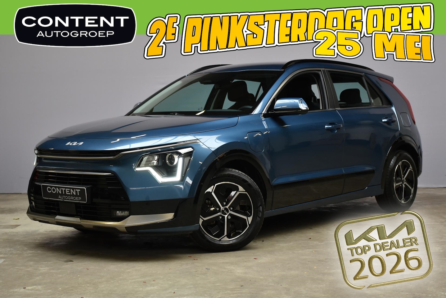 Kia Niro - Kia Niro 1.6 GDi Plug-in Hybrid Dynamicline Edition |Trekhaak |Navi |Leder/Stof - AutoWereld.nl
