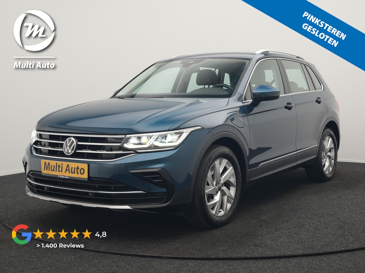 Volkswagen Tiguan - 1.4 TSI eHybrid Elegance PHEV 245pk Dealer O.H. | Trekhaak Af Fabriek | Adaptive Cruise | - AutoWereld.nl
