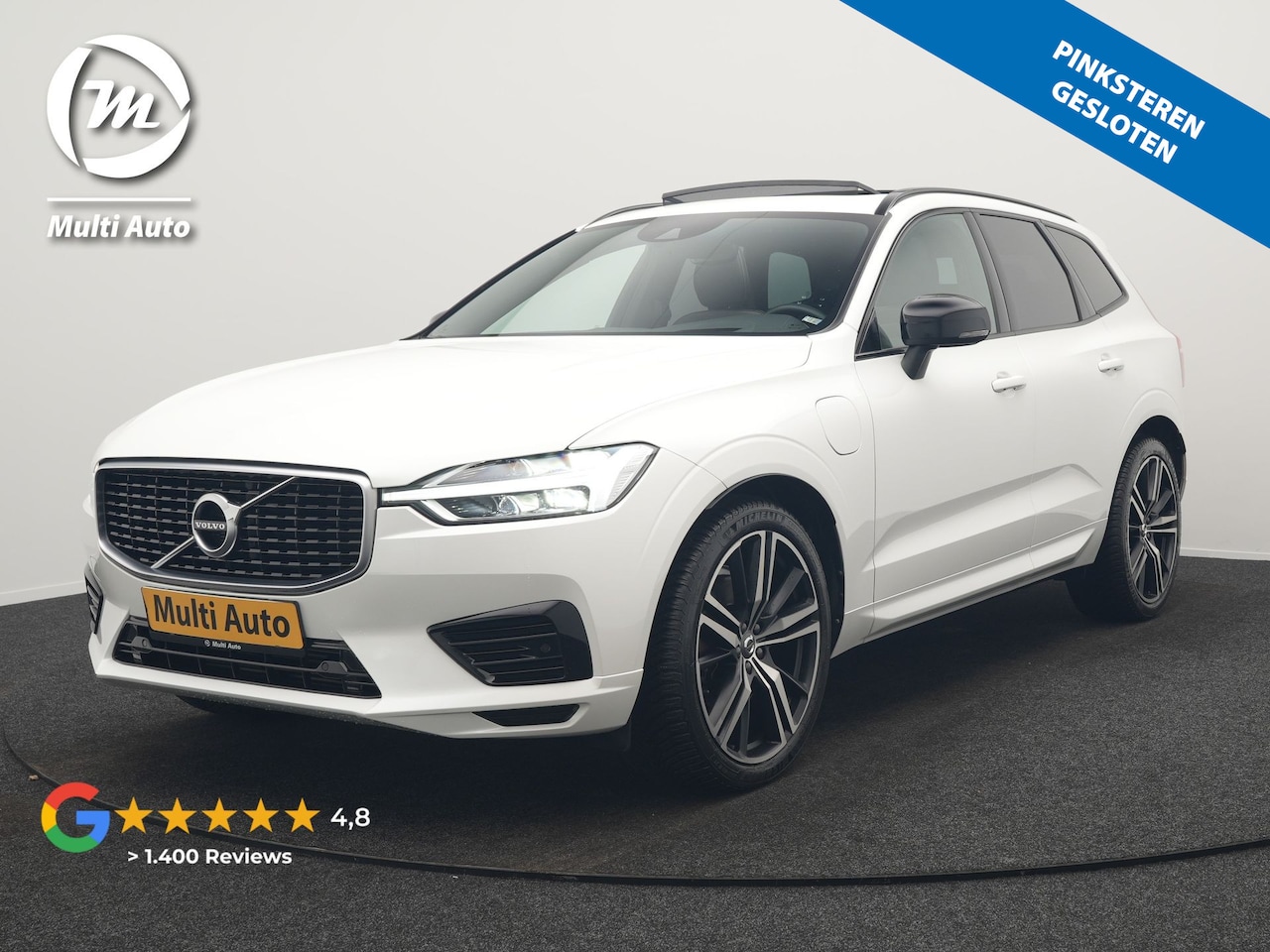 Volvo XC60 - Recharge T8 AWD R-Design PHEV 391pk Dealer O.H. | Panodak | Luchtvering | Head Up | Camera - AutoWereld.nl
