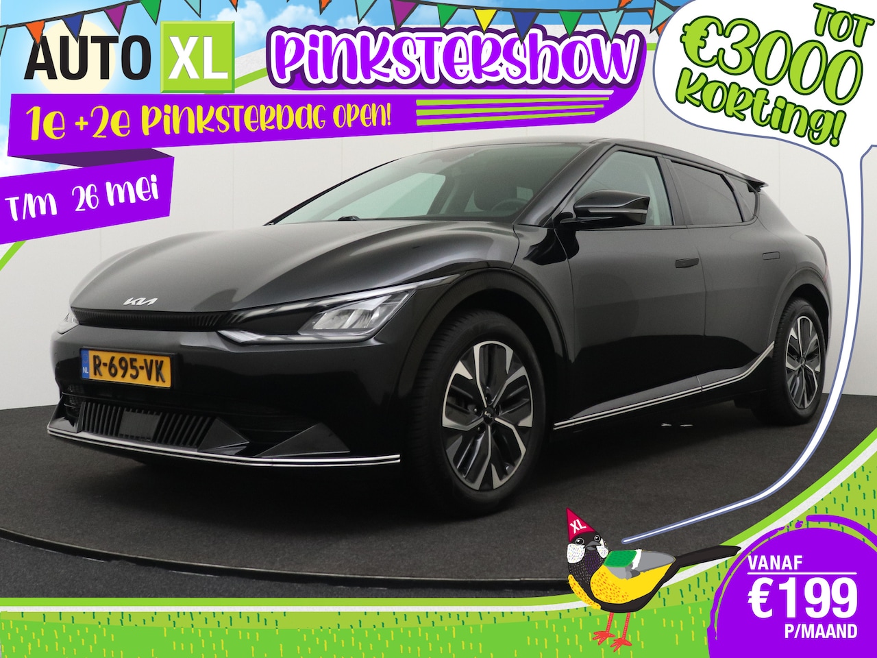 Kia EV6 - Plus 77.4 kWh (95%SOH) Warmtepomp Meridian Leder Adap.Cruise - AutoWereld.nl
