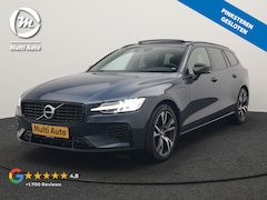 Volvo V60 - T6 Recharge AWD R-Design PHEV 340pk Dealer O.H | Trekhaak Af Fabriek | Panodak | Harman /