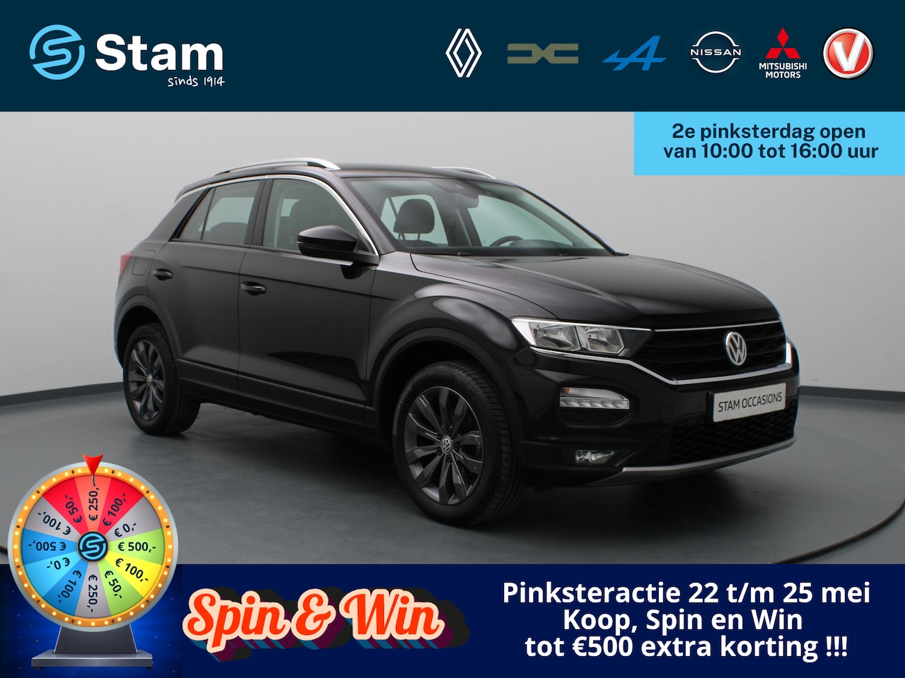 Volkswagen T-Roc - TSI Style Business 115pk Adapt. Cruise | Carplay | Navi | Parkeersens. v+a - AutoWereld.nl