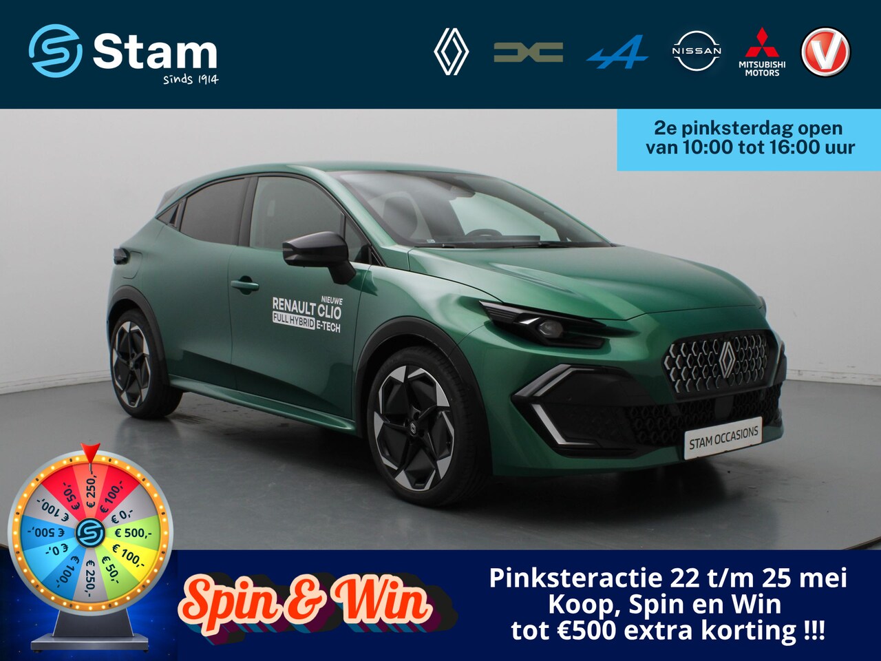 Renault Clio - techno full hybrid E-Tech 160 pk 360° Camera | Adapt. Cruise | Parkeersens. v+a | Stoelver - AutoWereld.nl