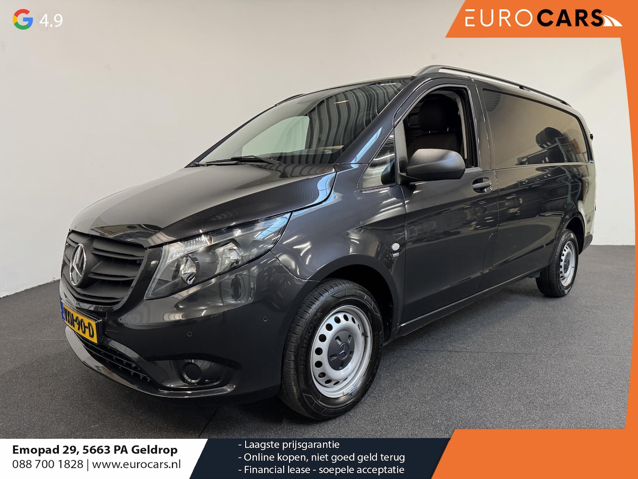 Mercedes-Benz Vito - 114 CDI Lang L2 Automaat Apple Carplay Airco Bluetooth Camera Trekhaak Lederen bekleding - AutoWereld.nl