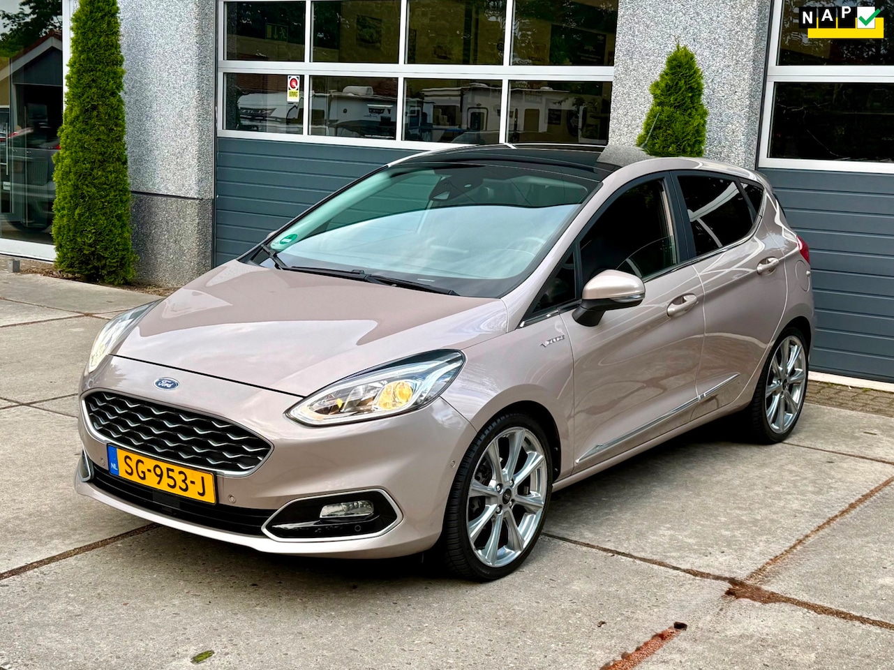 Ford Fiesta - 1.0 EcoBoost Vignale |Pano|Leer|Trekh.|Carplay - AutoWereld.nl