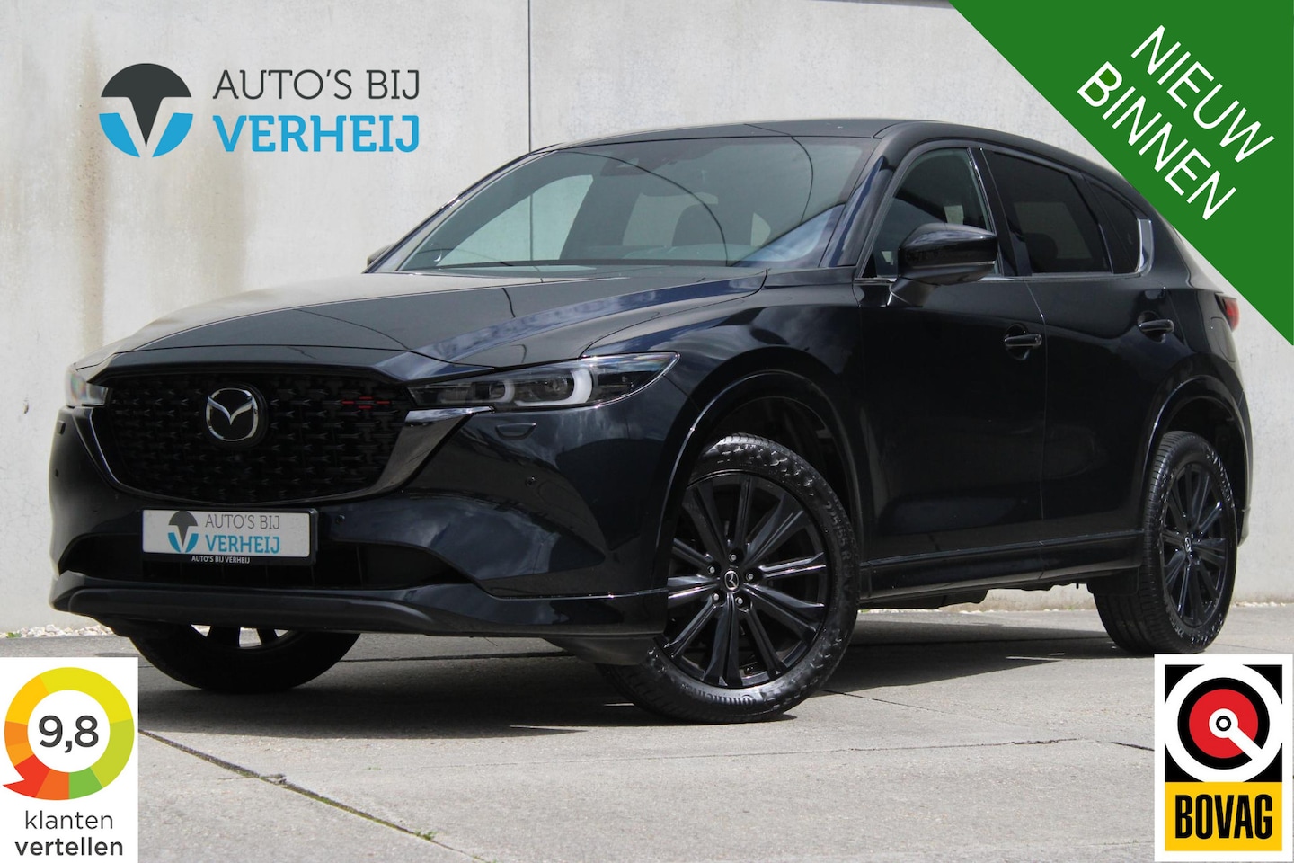 Mazda CX-5 - 2.0 Hybrid 165 HOMURA / AUTOMAAT / COMFORT PACK / TREKHAAK / STOELVENTILATIE / LEDER - AutoWereld.nl