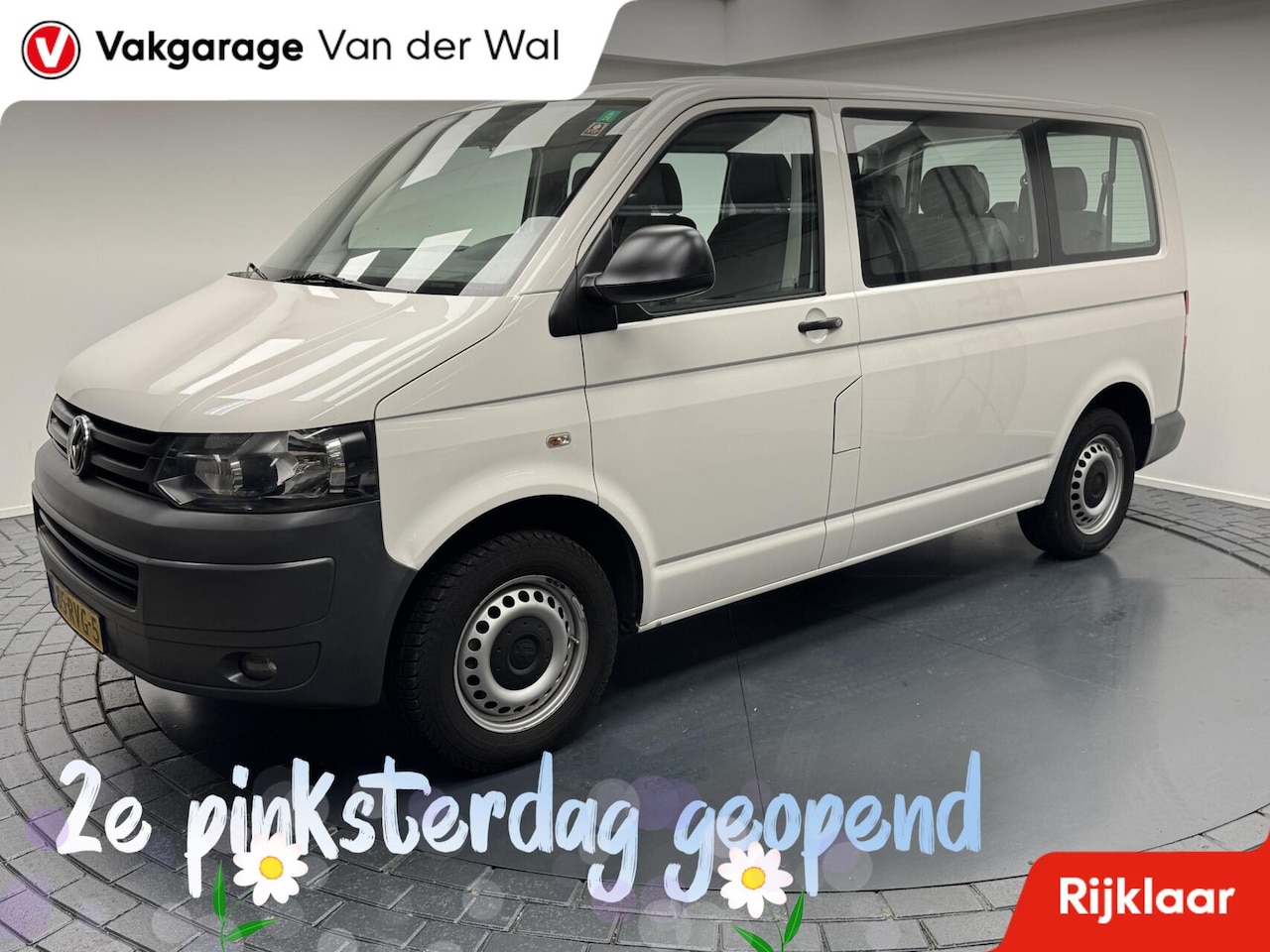 Volkswagen Transporter Kombi - 2.0 TDI 10830,- Incl.BTW 9PERS-Airco-Trekhaak-Elek.ramen-Elek.spiegels - AutoWereld.nl