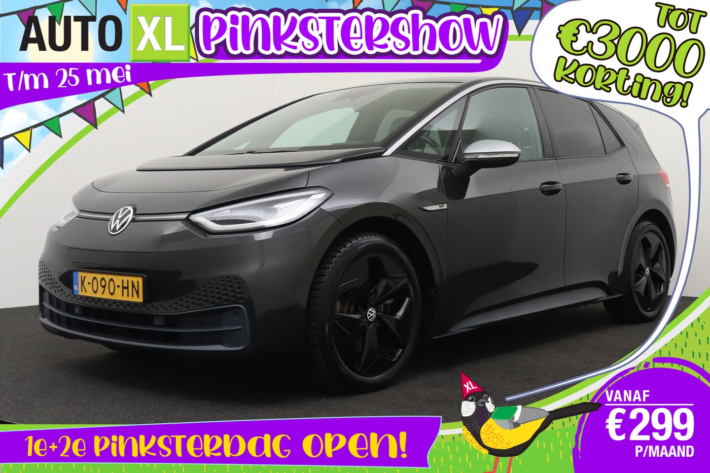 Volkswagen ID.3 - First Plus BlackLine 58 kWh IQ-Light Adapt. Cruise Camera - AutoWereld.nl