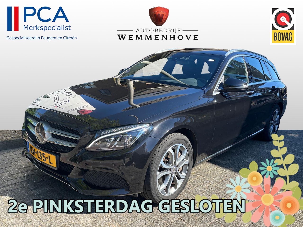 Mercedes-Benz C-klasse Estate - 350 e Lease Edition Plus Automaat Leer/Airco-Ecc/Alu Wielen/Hybride - AutoWereld.nl