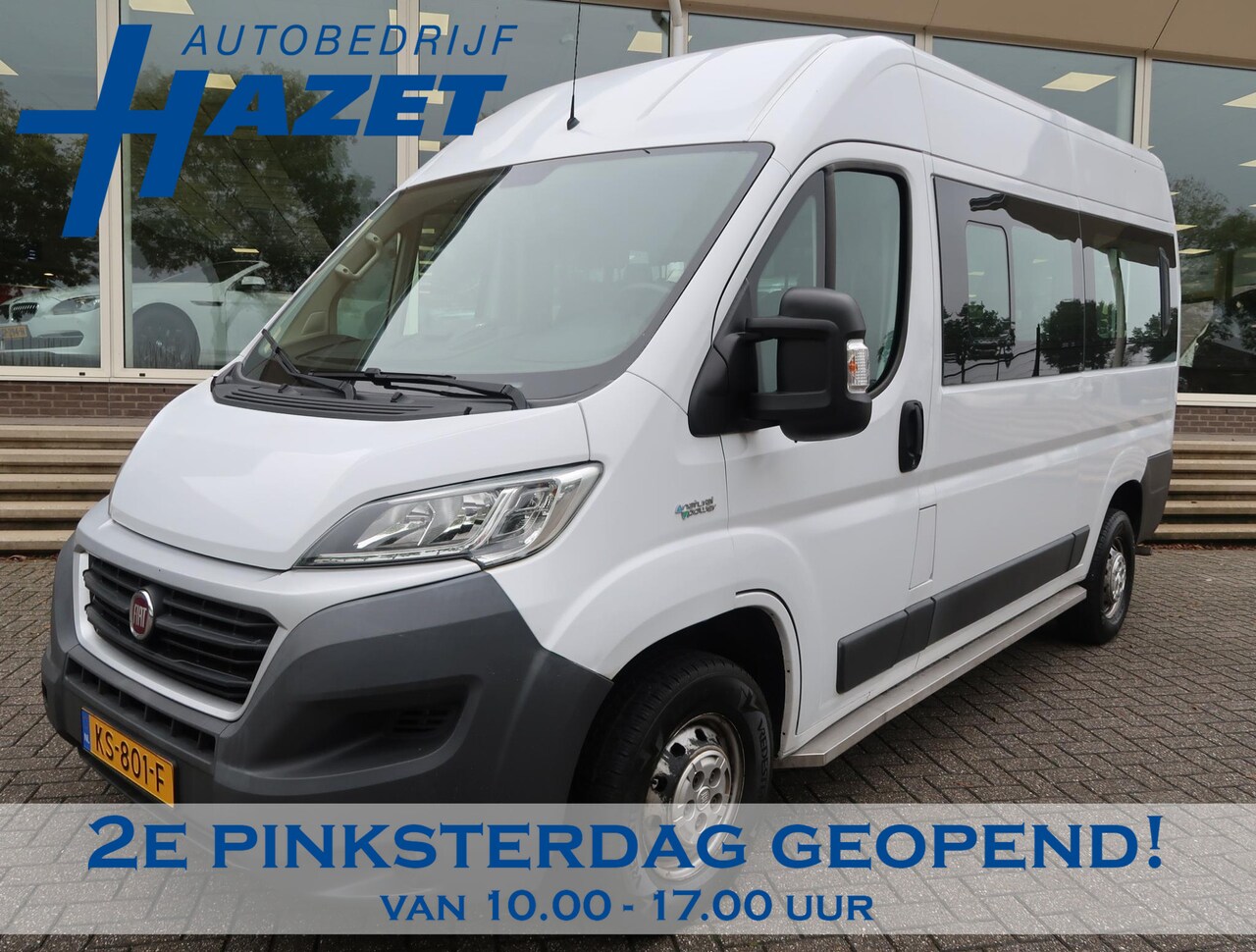 Fiat Ducato Combinato - 35 9-PERS. 3.0 NATURAL POWER CNG / BENZINE L2H2 *EXCL. BTW* / € 13.189 INCL. BTW - AutoWereld.nl