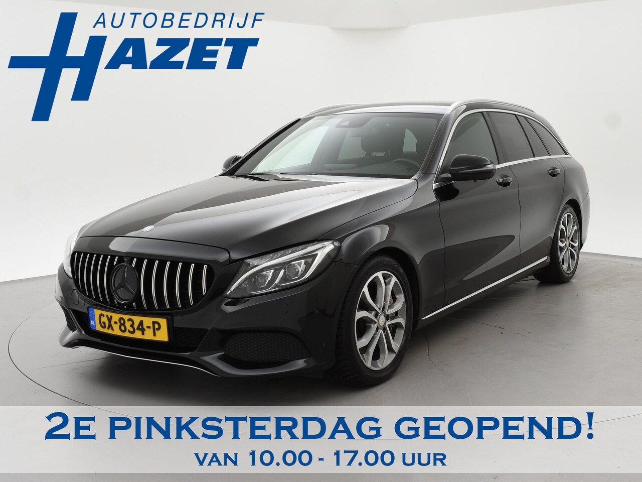 Mercedes-Benz C-klasse Estate - 350e PLUG-IN + BURMESTER | 360 CAMERA | SFEERVERLICHTING | LEDER | LUCHTVERING - AutoWereld.nl