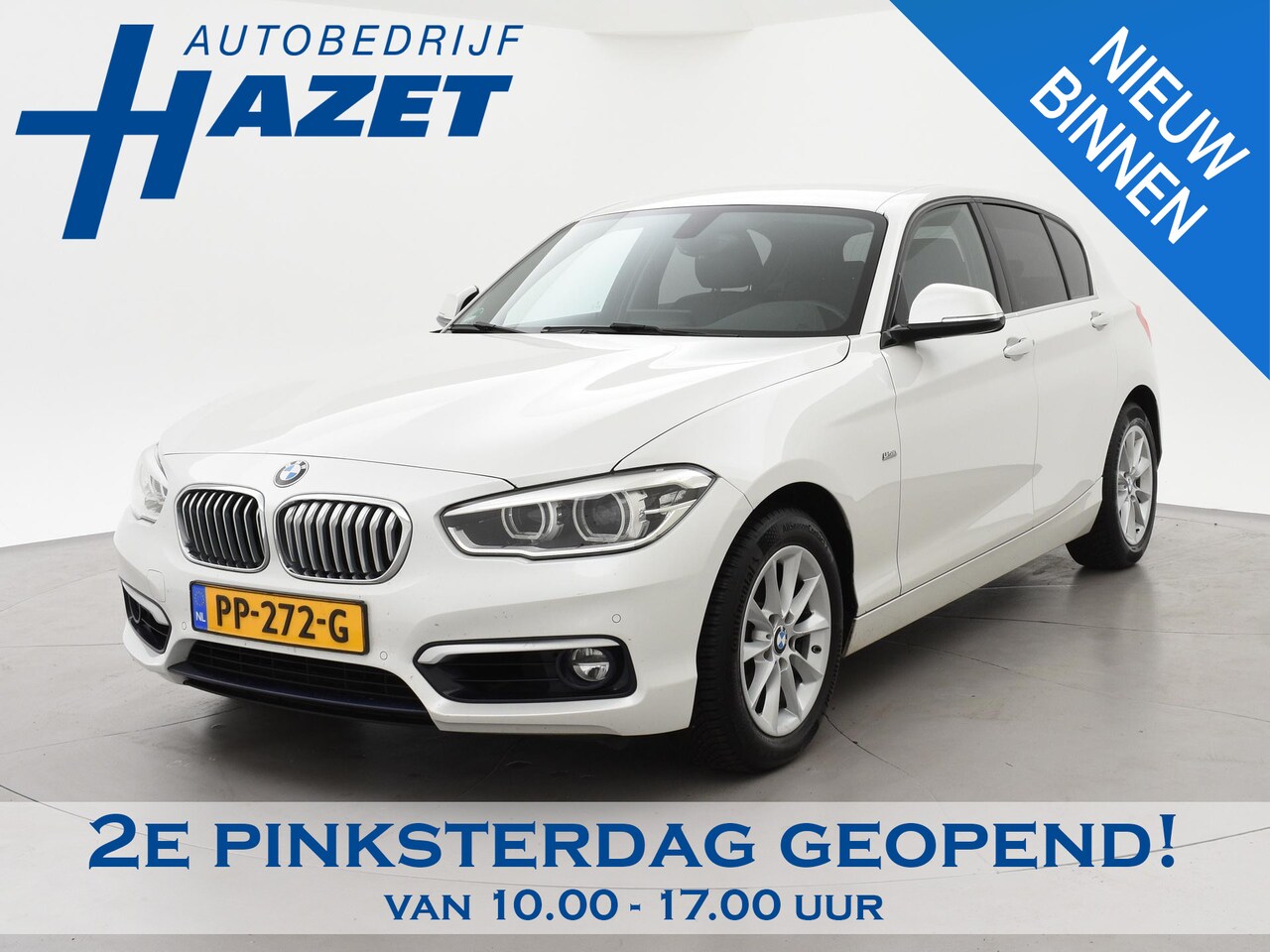 BMW 1-serie - 120i 184 PK H.E. LUXURY AUT. + DRAADLOZE CARPLAY | LEDER | STOELVERW. | AFN. TREKHAAK - AutoWereld.nl