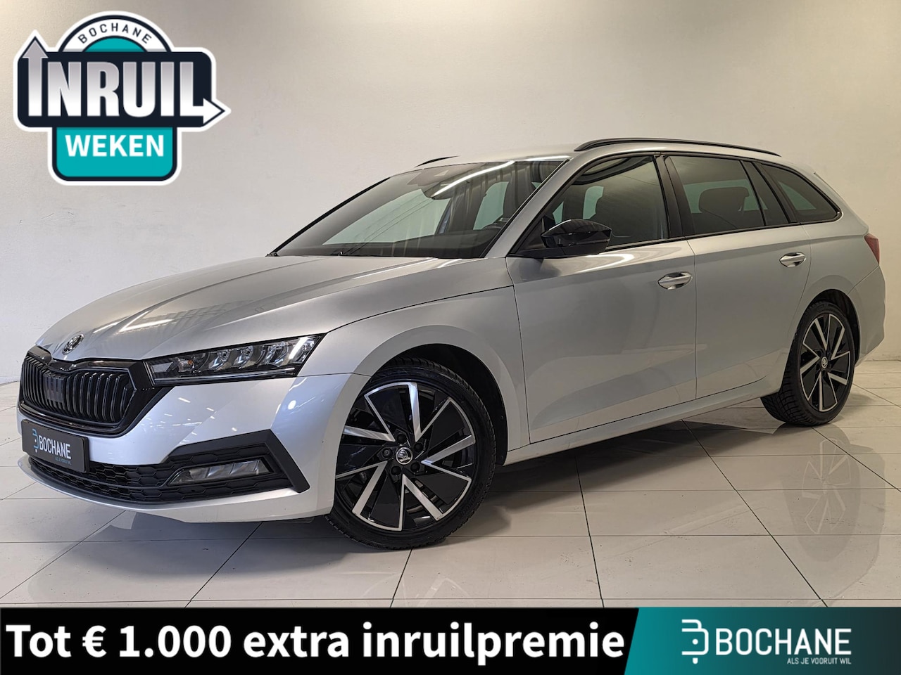 Skoda Octavia Combi - 1.0 e-TSI Sport Business | Navigatie | Carplay | Elektrische Achterklep | - AutoWereld.nl
