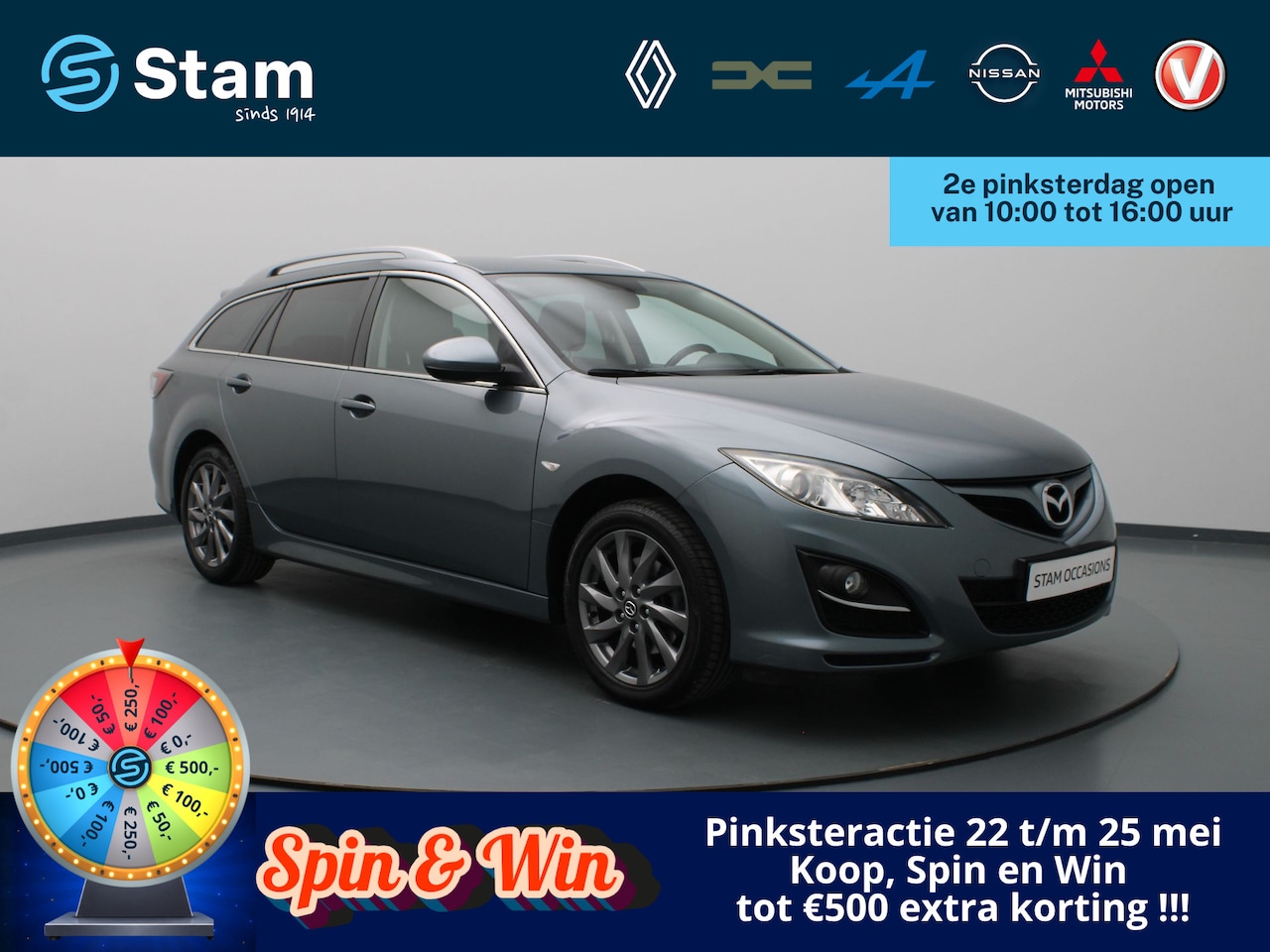 Mazda 6 Sportbreak - Exclusive GT 120pk Cruise | Climate | Trekhaak | 17" - AutoWereld.nl