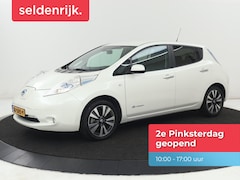 Nissan LEAF - 30 kWh | SOH 88% | Leder | Stoelverwarming | Trekhaak | 360 Camera | Navigatie | Achterban