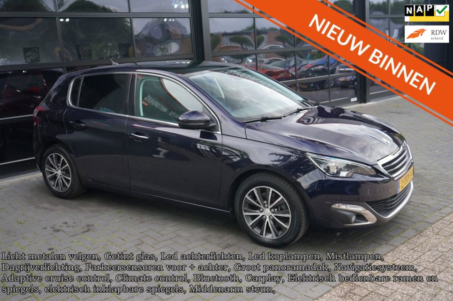 Peugeot 308 - 1.6 THP Première 1.6 THP Première, Led, navi, acc, Panodak, Clima, PDC 2x - AutoWereld.nl