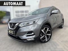 Nissan Qashqai - 1.2 Tekna+ 360 CAMERA / STOELVERW. / PANO / NAVI / PDC / TREKHAAK / LEDER / CRUISE / ECC /