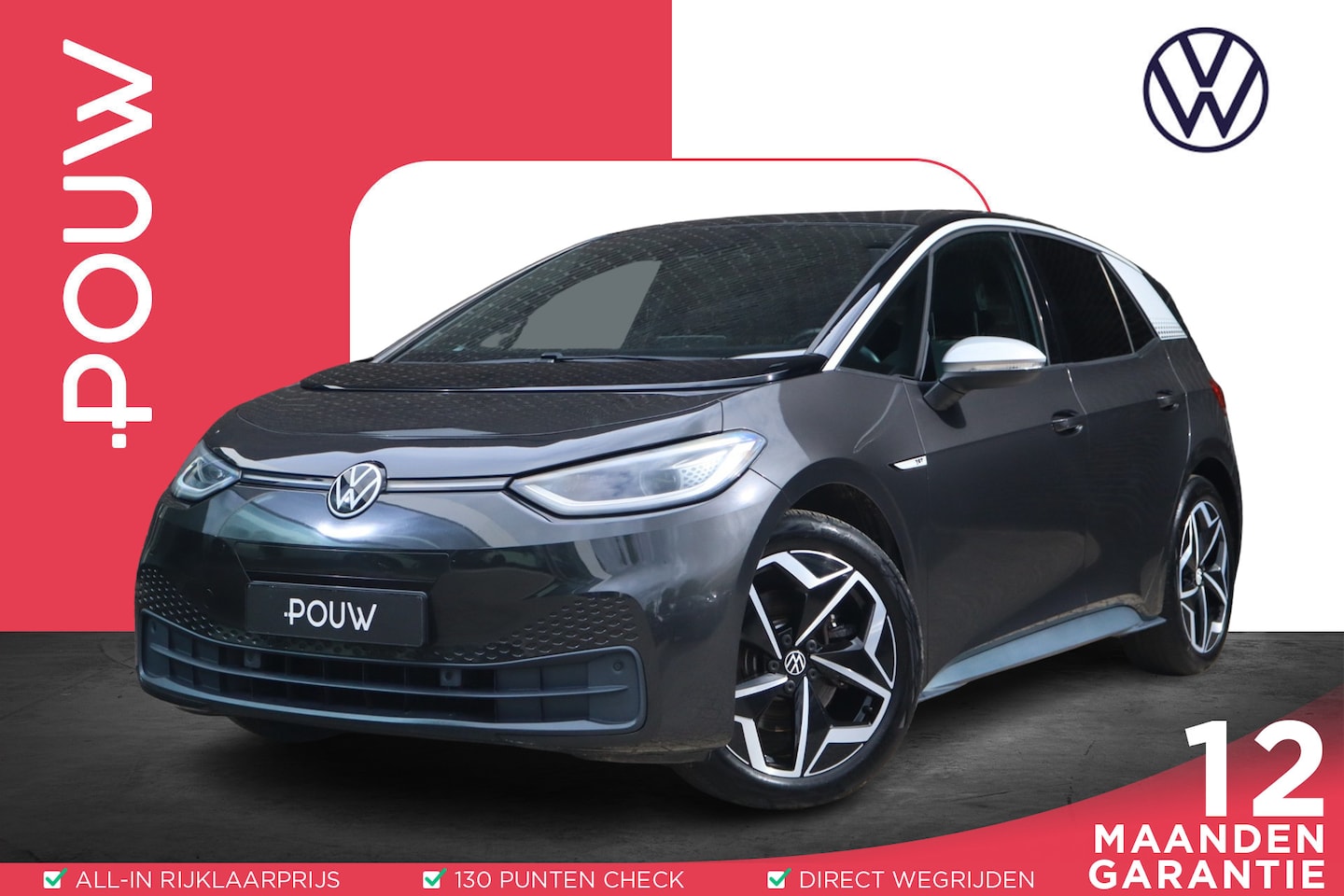 Volkswagen ID.3 - 204pk First Plus 58 kWh | SoH 96% | Achteruitrijcamera | Navigatie | Stoelverwarming - AutoWereld.nl