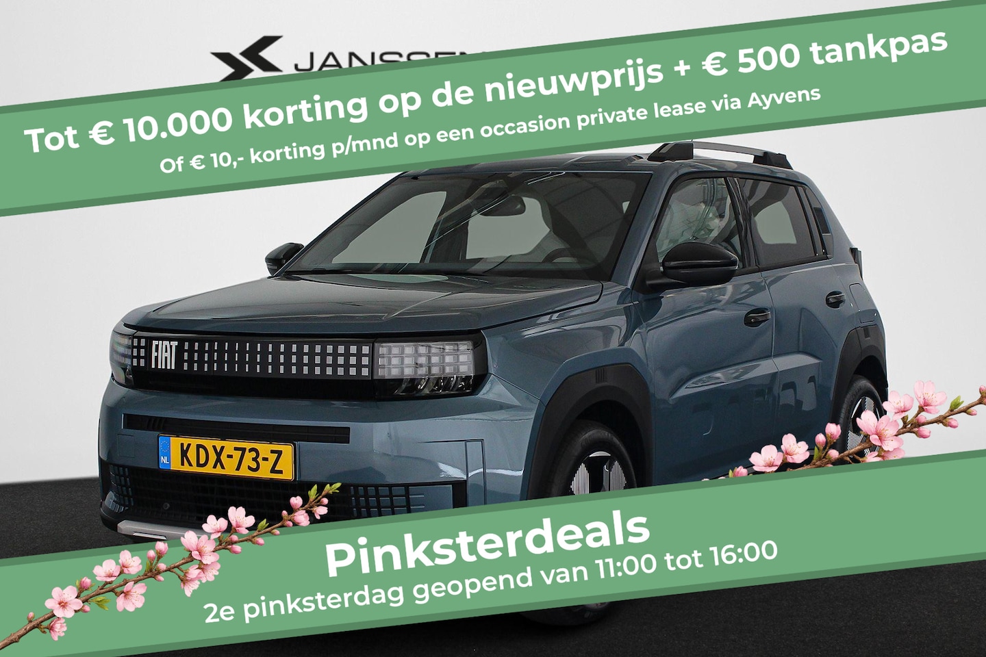 Fiat Grande Panda - La Prima 11 kW 44 kWh / Navi / Camera / 2+6 Jaar Garantie - AutoWereld.nl