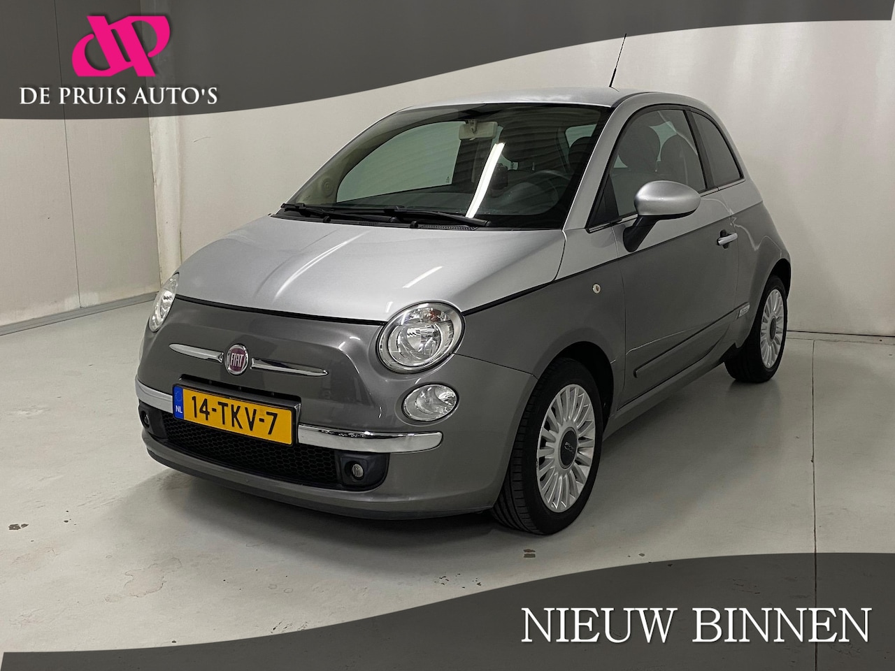 Fiat 500 - 1.2 Bicolore TomTom-navigatie Airco El. ramen PDC achter 15inch LM - AutoWereld.nl
