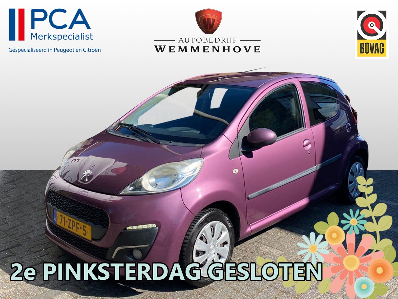 Peugeot 107 - 1.0 Active 5-Deurs/Airco/CV/El. Ramen - AutoWereld.nl