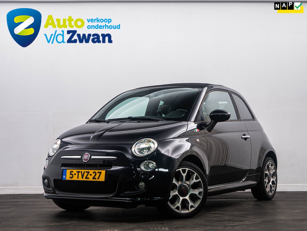 Fiat 500 C - 0.9 TwinAir Turbo Lounge Sport Cabrio Clima/Navi! - AutoWereld.nl