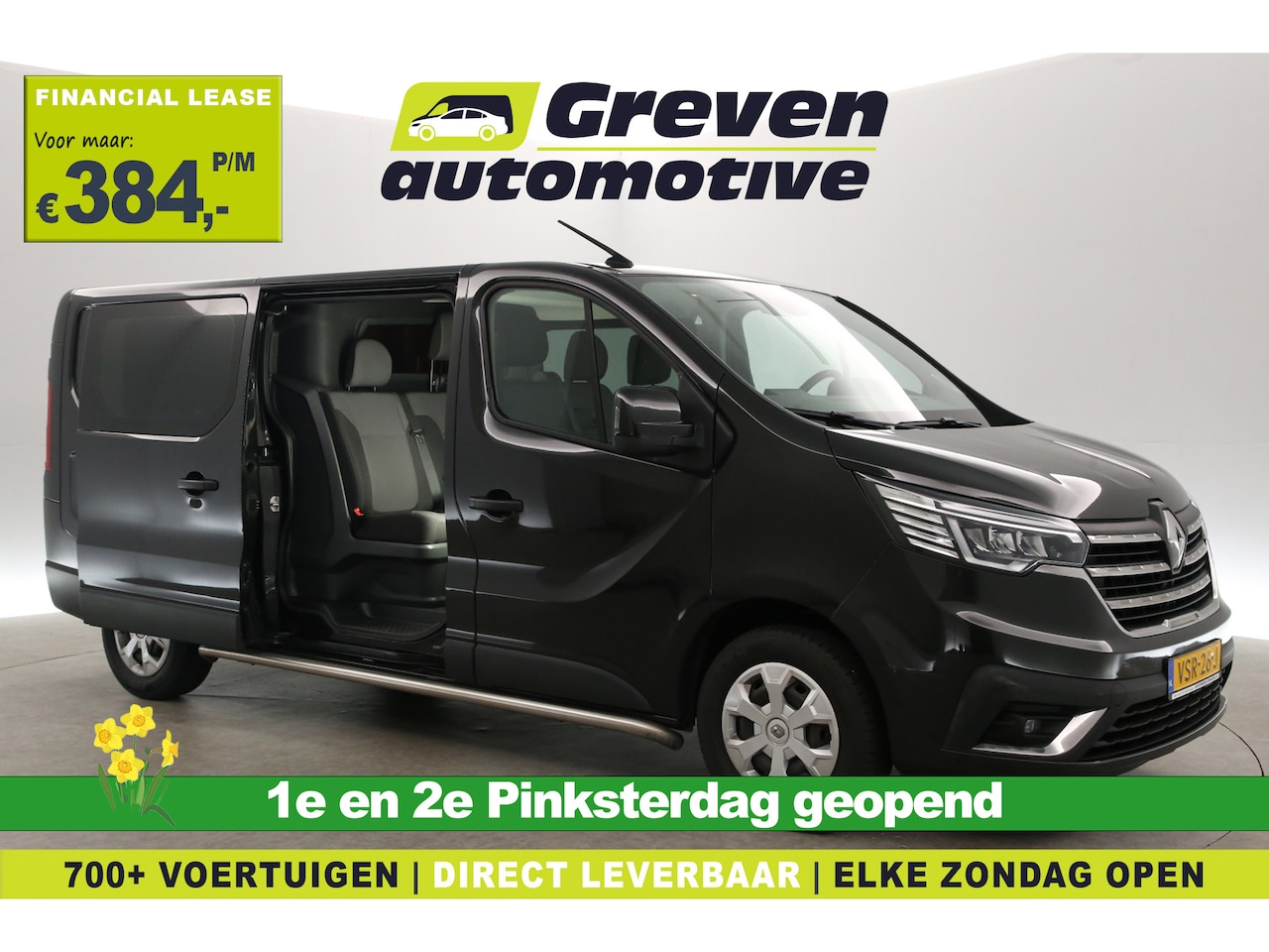 Renault Trafic - 2.0 dCi T29 L2H1 | DC | 6 Zits | Airco | Carplay | Cruise | Parkeersens. - AutoWereld.nl