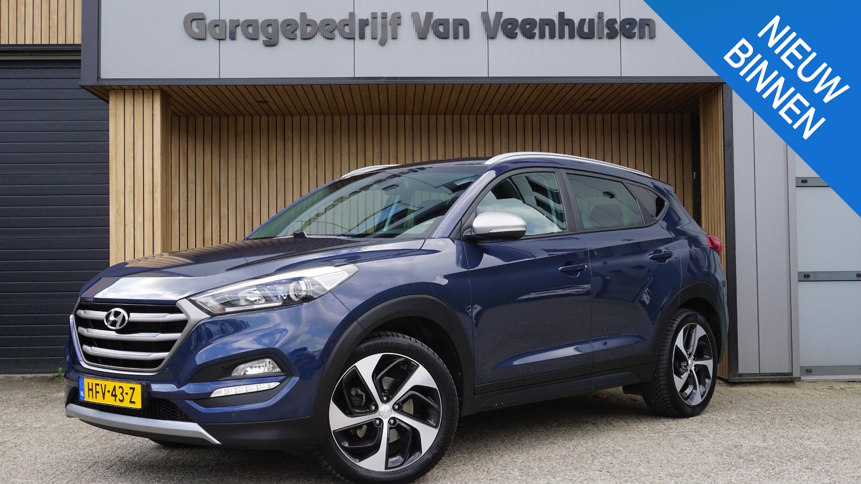 Hyundai Tucson - 1.6 T-GDi 177pk Comfort 4WD Navi Trekhaak A-Camera 19inch LM Stuur & Stoel V.W. 65360km! - AutoWereld.nl