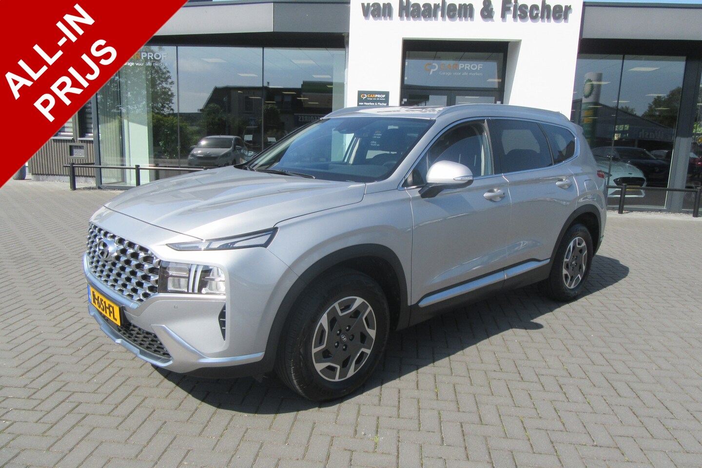 Hyundai Santa Fe - 1.6 T-GDI 230PK Hybrid Comfort Smart, Navi, Camera, Trekhaak - AutoWereld.nl