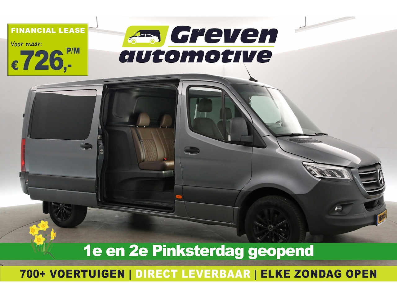 Mercedes-Benz Sprinter - 319 3.0 V6 CDI 191PK L2H1 | Dubbele Cabine | Automaat | Airco | Camera | Adap. Cruise | Tr - AutoWereld.nl