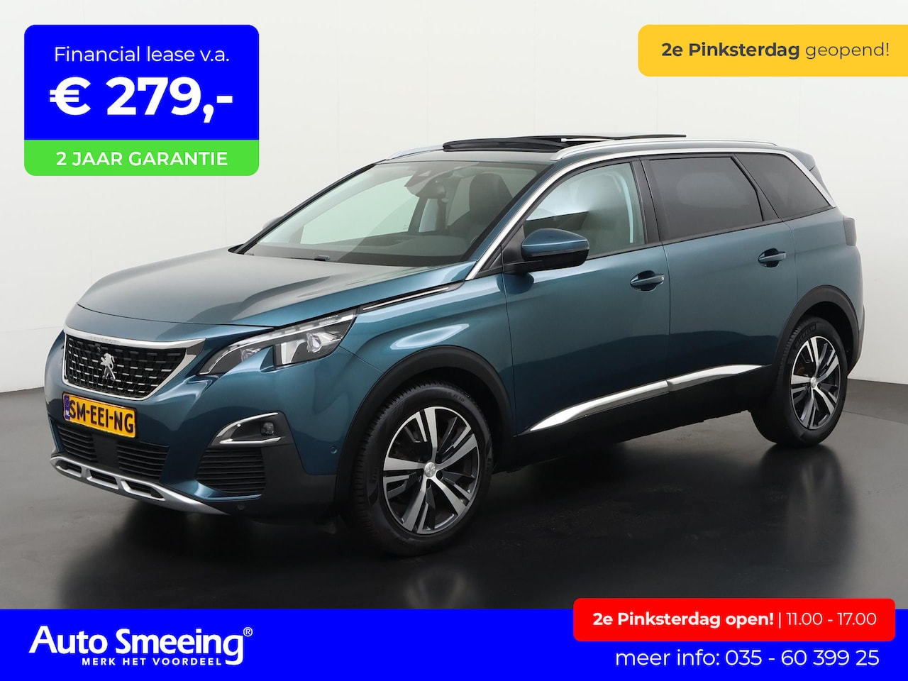 Peugeot 5008 - 1.2 PureTech Allure Automaat | 7 Persoons | Panoramadak | Zondag Open! - AutoWereld.nl