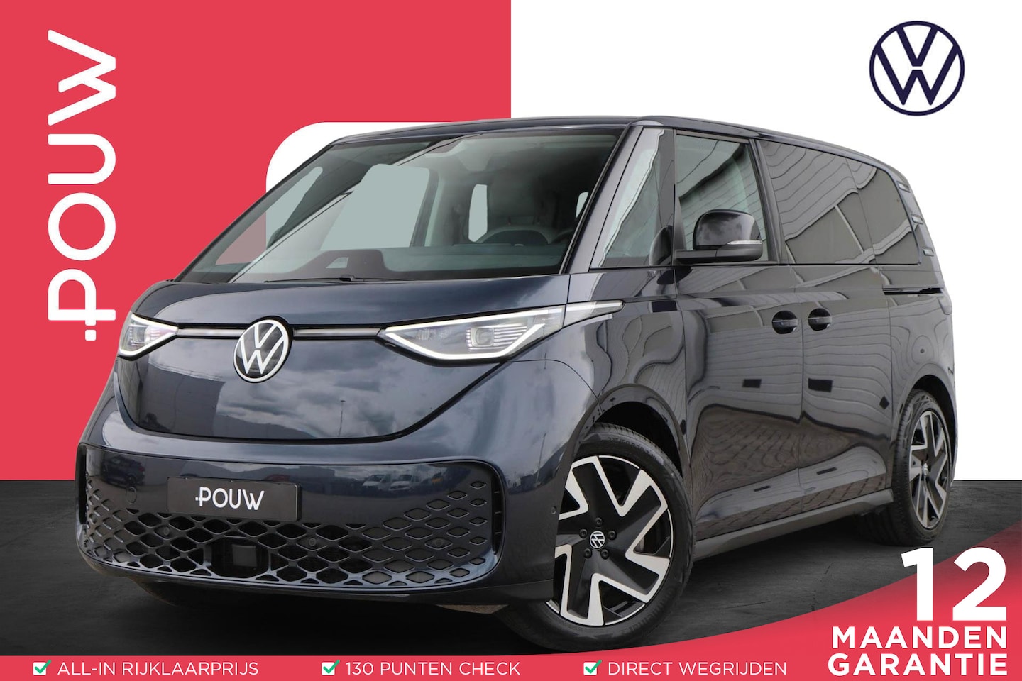 Volkswagen ID. Buzz - 204pk Pro 77kWh | SoH 100% | Trekhaak | Achteruitrijcamera | Stoelverwarming | Navigatie | - AutoWereld.nl
