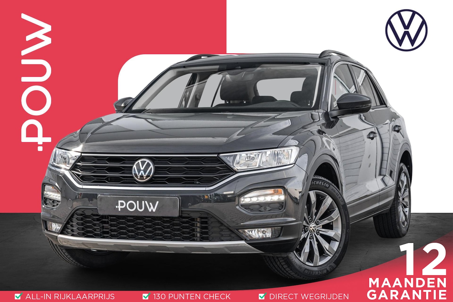 Volkswagen T-Roc - 1.0 TSI 110pk Style | App Connect | Clima | Achteruitrijcamera | 17" Velgen - AutoWereld.nl