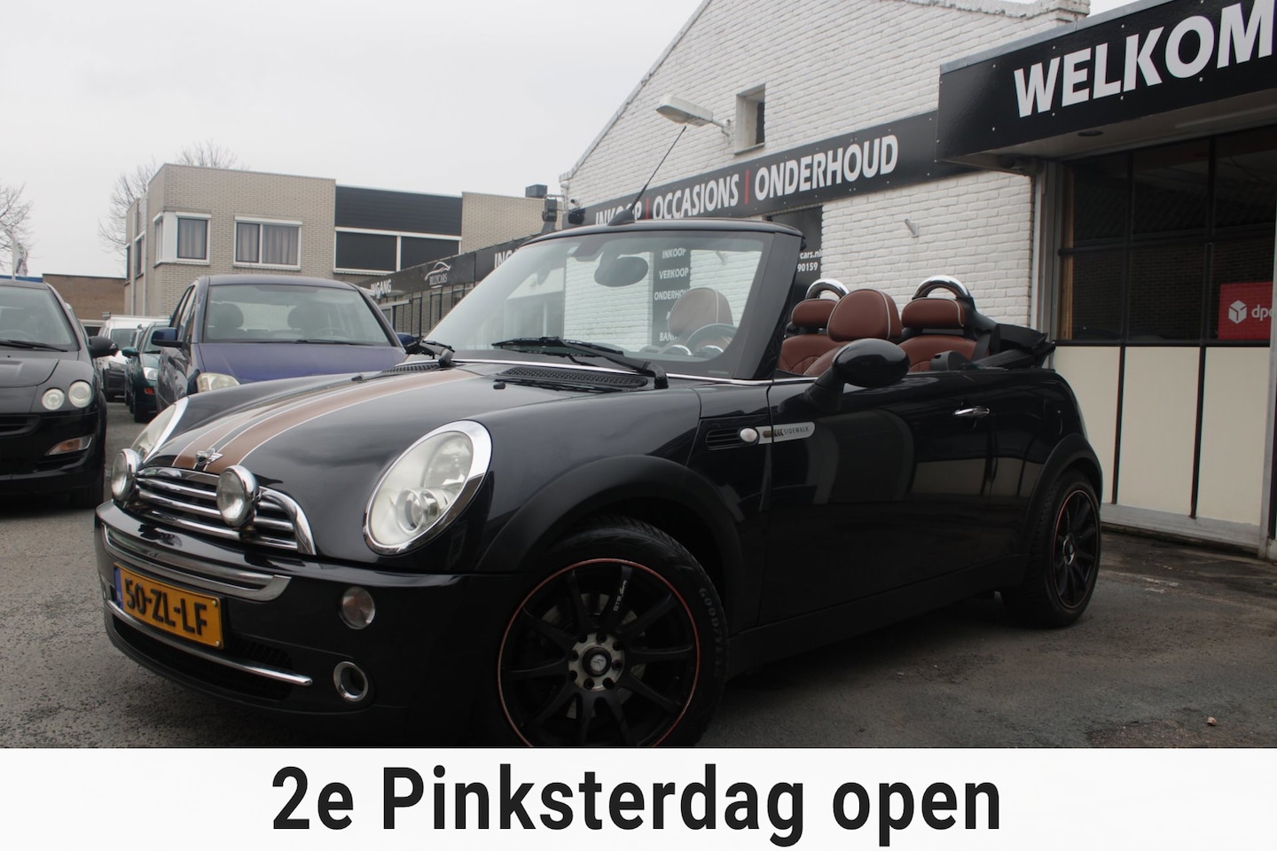 MINI Cabrio - Mini 1.6 Cooper Sidewalk | Cabrio | Airco | Cruise control | Elec ramen |Parkeersensoren A - AutoWereld.nl