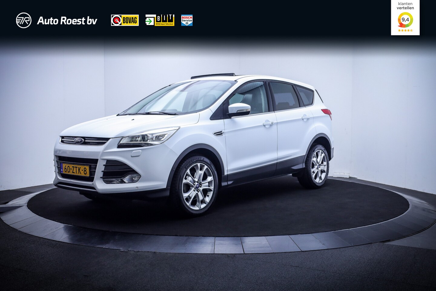 Ford Kuga - 1.6 150PK TITANIUM PANO | CAM | LEDER | STOELVERW | NAVI | AFN TREKHAAK | BLINDSPOT | PDC - AutoWereld.nl