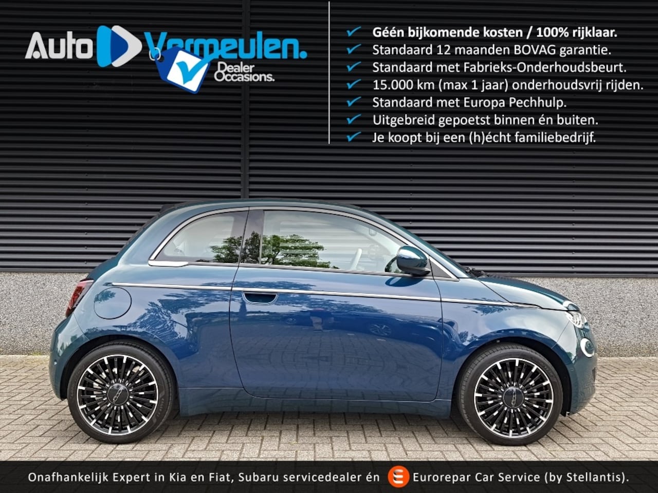 Fiat 500e - Cabrio La Prima 42 kWh - AutoWereld.nl