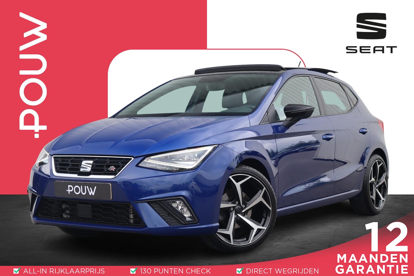 SEAT Ibiza - 1.0 TSI 115pk FR Business Intense | Panoramadak | Stoelverwarming | Navigatie - AutoWereld.nl