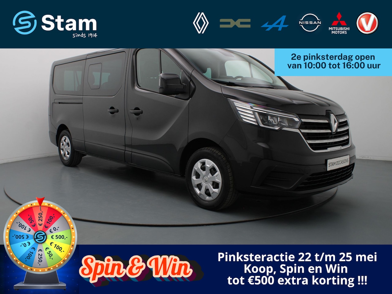 Renault Trafic Passenger - dCi 110pk Grand Zen 9-persoons Camera | Cruise | Carplay | Navi | Parkeersens. v+a - AutoWereld.nl