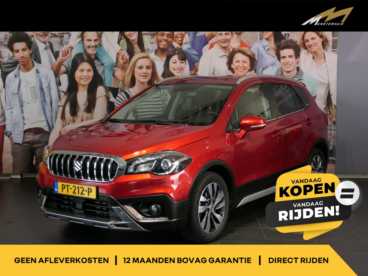 Suzuki S-Cross - 1.4 Boosterjet High Executive - Allseasons - Lederen bekleding - Stoelverwarming - Camera - AutoWereld.nl